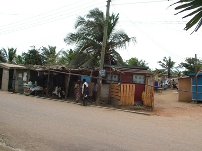 Accra 004 - Rue devant chez Silke - Ghana