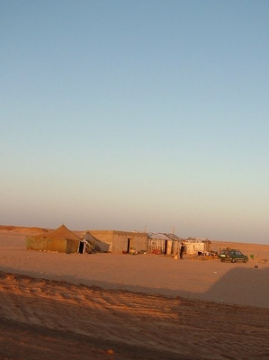 Banc d Arguin 035 - Paysage dans desert Campemet - Mauritanie