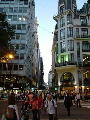 Buenos Aires 005 - Avenue Florida nuit - Argentine