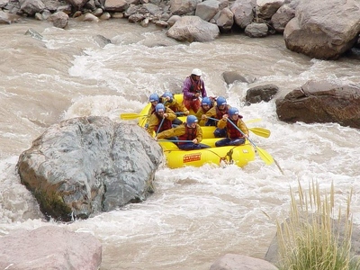 Potrerillos Rafting 11 - rapides - Argentine