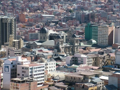 La Paz 049 - Plaza murillo vue d en haut - Bolivie
