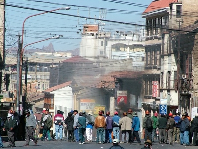La Paz 157 - Manifestations - Bolivie