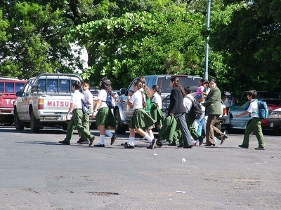 Asuncion 010 - Ecoliers en uniforme - Paraguay