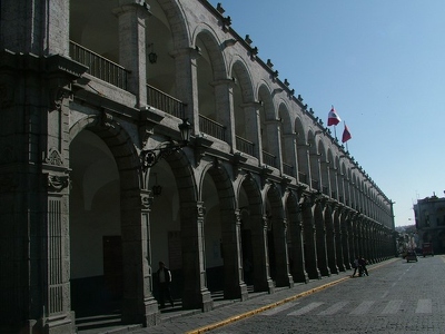 Arequipa 031 - Arcades Plaza Armas - Perou