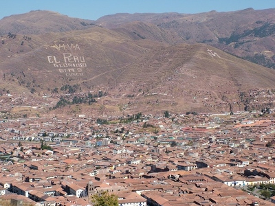 Sacsahuaman 038 - Cuzco vue d en haut - Perou