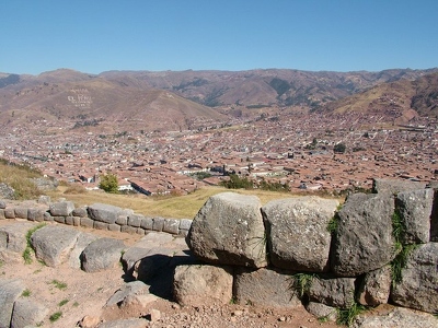 Sacsahuaman 040 - Cuzco vue d en haut - Perou