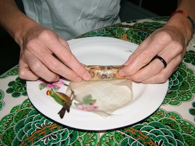 Vietnam - Recette Nems - Roulage