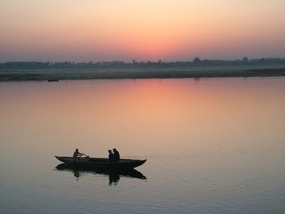 Benares Varanasi 053 - Lever de soleil sur Gange - Inde