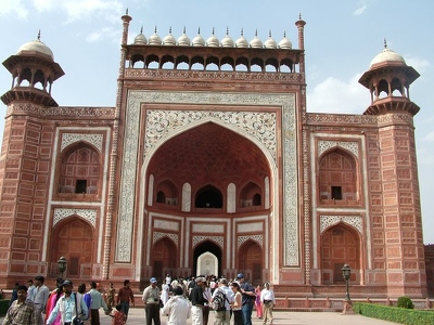 Agra 001 - Taj Mahal - Entree - Inde