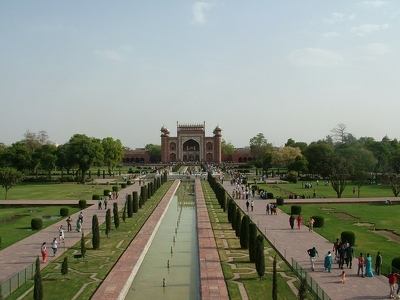 Agra 020 - Taj Mahal allee - Inde