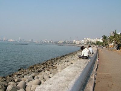 Bombay 014 - Cote  Marine drive - Inde