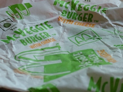 Delhi 001 - Mcdonald McVeggie Vegetarien - Inde