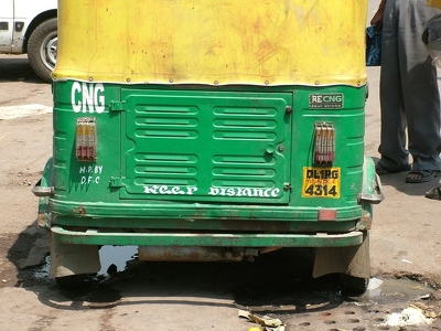 Delhi 006 - Arriere de rickchaw - Inde