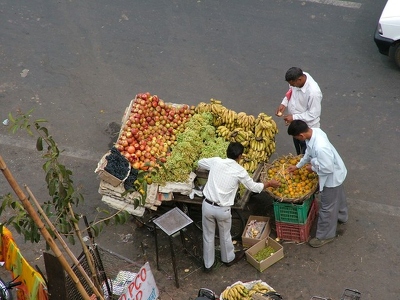 Jaipur 002 - Vendeur fruits - Inde