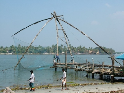 Cochin 015 - Carrelets peche chinois - Inde