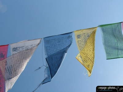 2006-03-25 - Benares 139 - Sarnath - Drapeaux pri  re