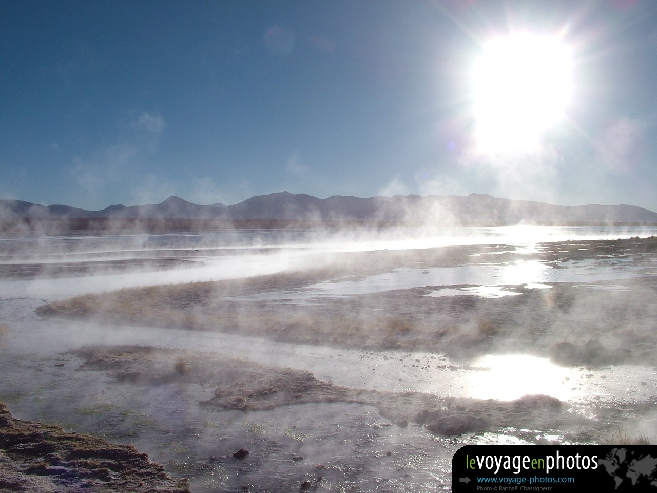 Paysage fantastique Sud lipez - Aguas caliente (source d'eau chaude)