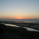 Banc d'Arguin 128 - Couche de soleil sur ocean - Mauritanie