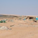 Banc d'Arguin 138 - Village Ten Alloul filets - Mauritanie