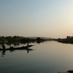 Bamako 008 - Niger avec pirogue - Mali