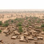 Pays Dogon Teli 145 - Village vu d'en haut - Mali