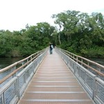 Iguazu 042 - Raph sur passerelle - Argentine