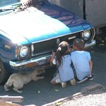 Asuncion 013 - Enfants faisant une blague - Paraguay