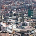 La Paz 049 - Plaza murillo vue d'en haut - Bolivie