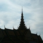 Phnom Penh - 096  - Palais royal toit - Cambodge