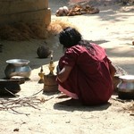 Backwaters 064 - Cuisiniere - Inde