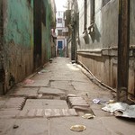 Benares Varanasi 002 - Rue vide - Inde