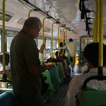 Bombay 077 - Interieur bus - Inde