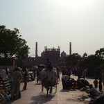 Delhi 020 - Mosquee Jama Masjid de loin - Inde