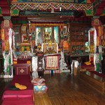 Mc Leod Ganj Monastere 035 - Interieur temple - Inde