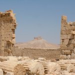 Palmyre 102 - Citadelle et mur temple - Syrie