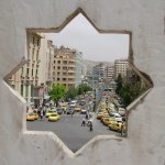 Damas 045 - Rue dans etoile - Syrie