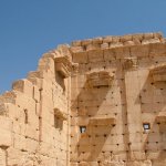 Palmyre 092 - Mur du temple - Syrie