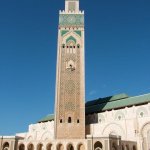 Casablanca 055 - Minaret de la mosquee Hassan II - Maroc