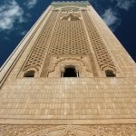 Casablanca 035 - Minaret de la mosquee Hassan II - Maroc
