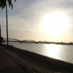 Saint Louis 077 - Pont Faidherne au couche soleil - Senegal
