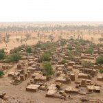Pays Dogon Teli 145 - Village vu d'en haut - Mali