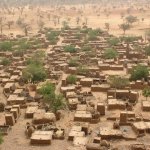 Pays Dogon Teli 162 - Village vu d'en haut - Mali