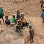 Pays Dogon Indeli 389 - Enfants vu d'en haut - Mali