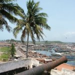 Elmina 100 - Vue depuis chateau canon - Ghana