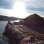 Titicaca 013 - Couche soleil sur ile - Perou