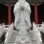 Pekin Temple Confucius 281 - Statue Confucius - Chine