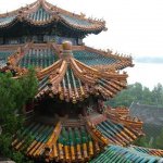 Pekin Palais d'ete 323 - Toits superposes - Chine