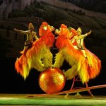 Pekin Cirque 294 - Chiens sur boules - Chine