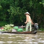 Mekong - 130 - Legumes sur barque - Vietnam