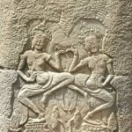 Angkor - 151 - Banteay kdei - Sculpture - Cambodge